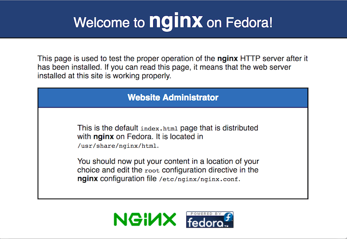 Nginx Test Page