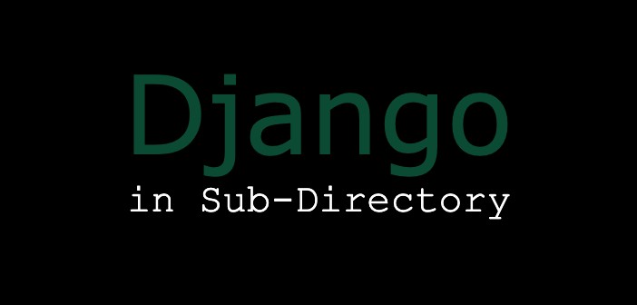 Django in Sub-Directory